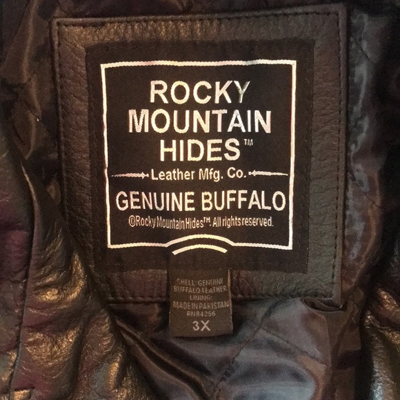 Rocky Mountain Buffalo Hide bike jacket in black. Ladies 3X - Picture 5 of 5